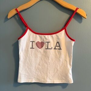 Edikted LA Lover Rhinestone Camisole Top